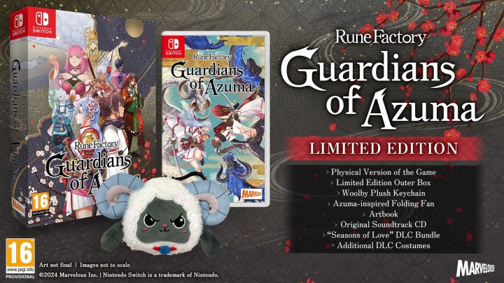 Zawartość Rune Factory Guardinas o Azuma Limited Edition