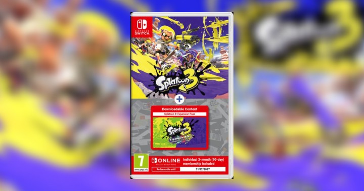 Pudełkowe Splatoon 3 + Expansion Pass + 3 miesiące Nintendo Switch Online