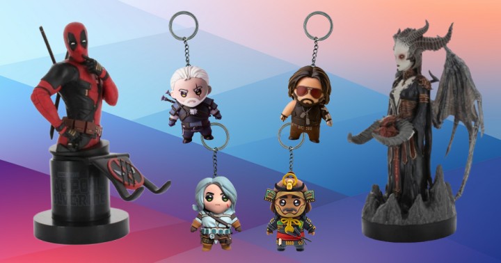 Wyprzedaż akcesoriów dla graczy w Empiku. Breloki Ciri, Geralt, Johnny Silverhand i Yasuke!