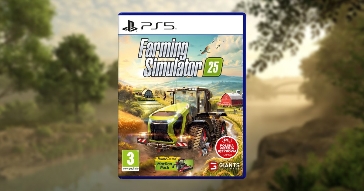 Pudełkowe Farming Simulator 25 na PS5 za 99,99 zł (+ wysyłka) w Perfect Blue