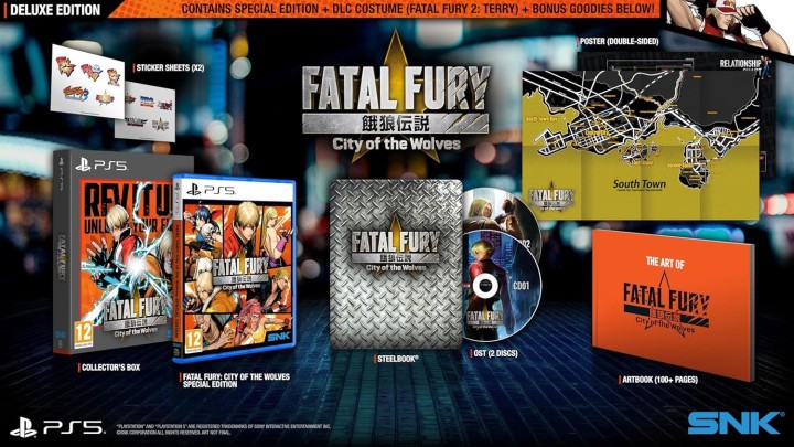 Zawartość Fatal Fury City of the Wolves Edycja Deluxe