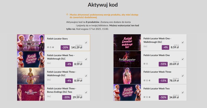 Niegrzeczne Walentynki ze sklepem GOG.com! Specjalna promocja na serię Fetish Locator [18+]