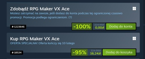 Odbierz RPG Maker VX Ace za darmo na Steam. Czas stworzyć własną grę RPG na PC!