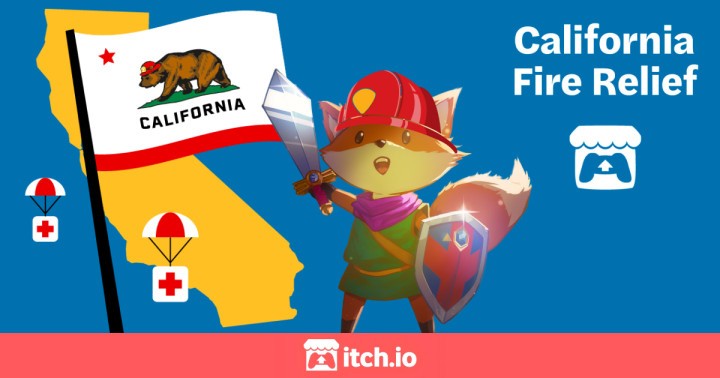 Pomóż ofiarom pożarów w Kalifornii kupując zastaw ponad 400 gier za 40 zł w Itch.io!