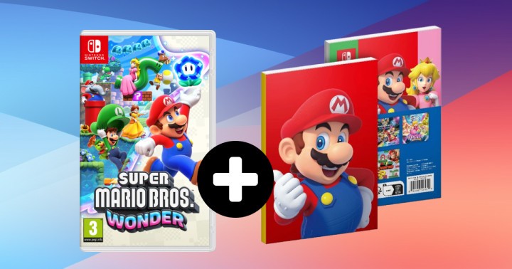 Pudełkowe Super Mario Bros. Wonder na Switcha + notes z naklejkami za 189 zł w Media Markt