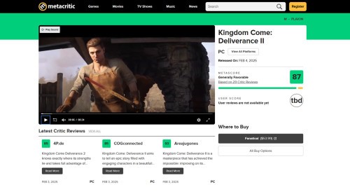 Recenzje Kingdom Come Deliverance 2 - mamy HIT i kandydata do GOTY!