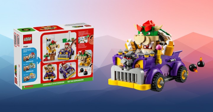 Zestaw LEGO Super Mario Muscle Car Bowsera za 79,99 zł (zamiast 129,99 zł) na Allegro