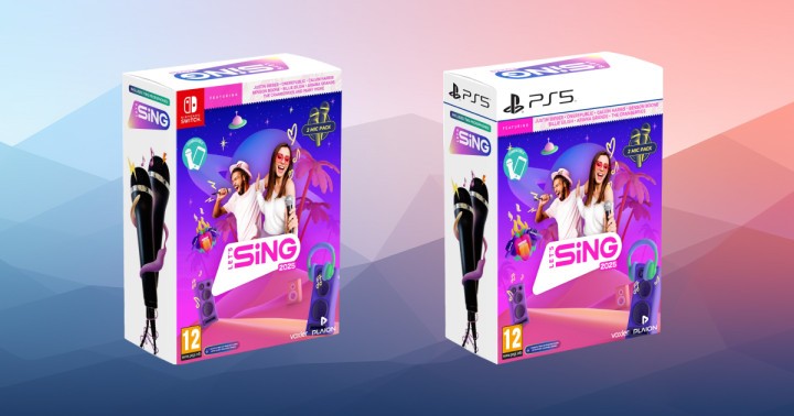 Promocja na Let's Sing 2025 z mikrofonami