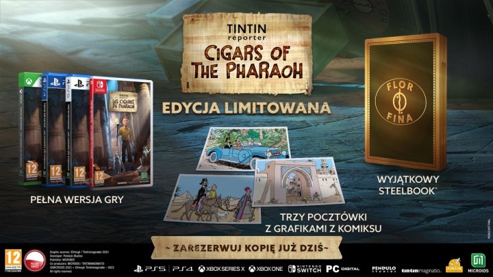 Zawartość Tintin Reporter Cigars of the Pharaoh Edycja Limitowana