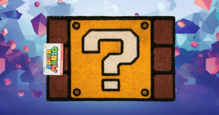 Promocja na wycieraczkę Super Mario Question Mark Block