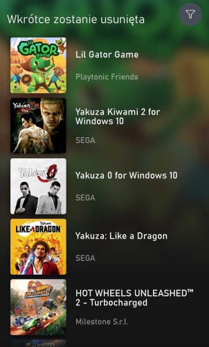 Aż 10 gier opusza Xbox Game Pass pod koniec marca. Wśród nich cztery tytuły z serii Yakuza!