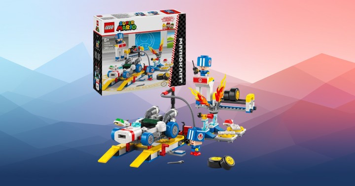 LEGO Super Mario - Mario Kart - Toad i jego garaż