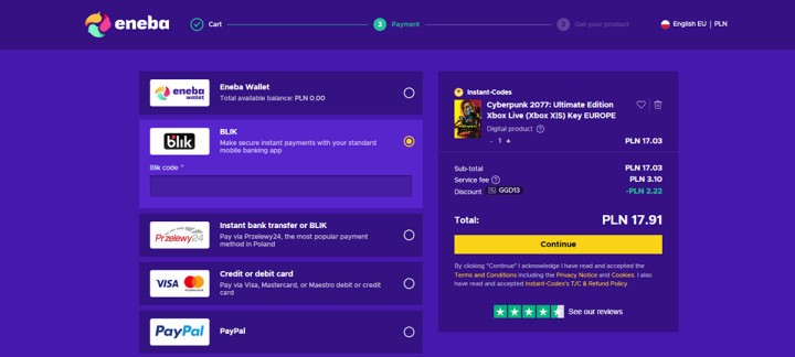 [PRICEBUG!!!] Cyberpunk 2077 Ultimate Edition na Xbox Series X|S za 18 zł w Eneba!