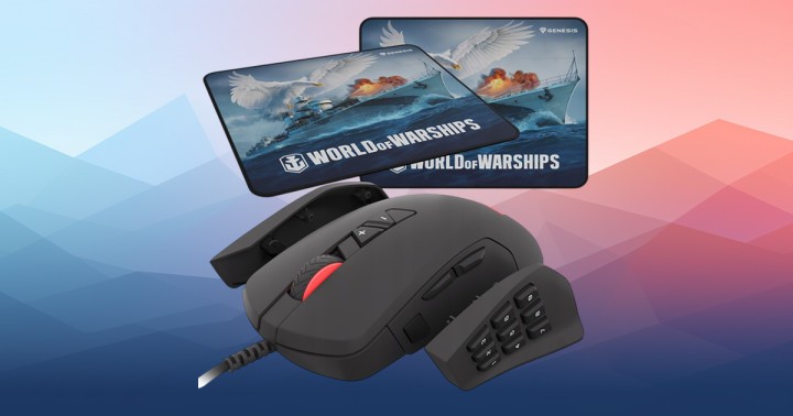 Mysz Genesis Xenon 770 + podkładka World of Warships