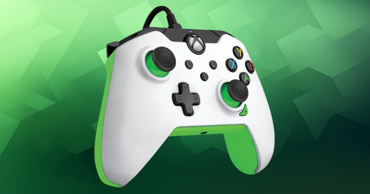 Kontroler PDP Neon (biało-zielony) do PC i konsol Xbox