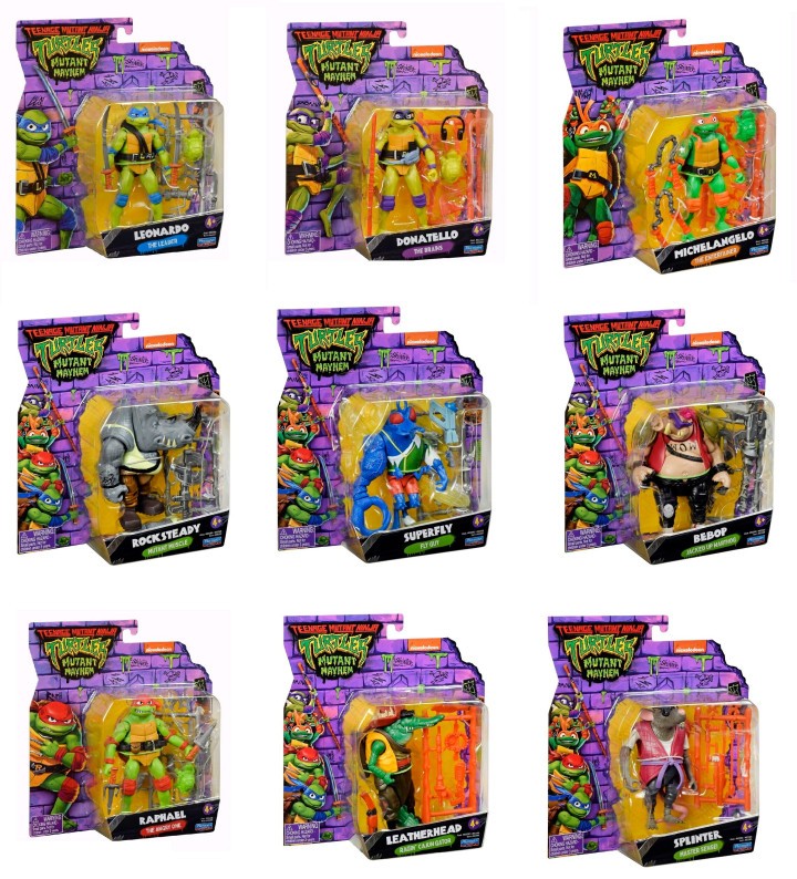 Figurki Playmates Teenage Mutant Ninja Turtles Mutant Mayhem