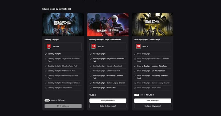 [PRICEBUG!] Dead by Daylight Tokyo Ghoul Edition na PC za 15,99 zł (zamiast 159 zł) w Epic Games!