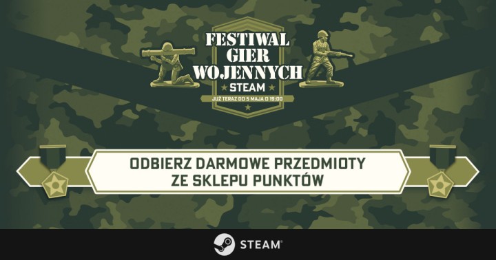 Wojenny kamuflaż dla profilu Steam! Nowy zestaw cyfrowych bonusów za darmo w Sklepie Punktów