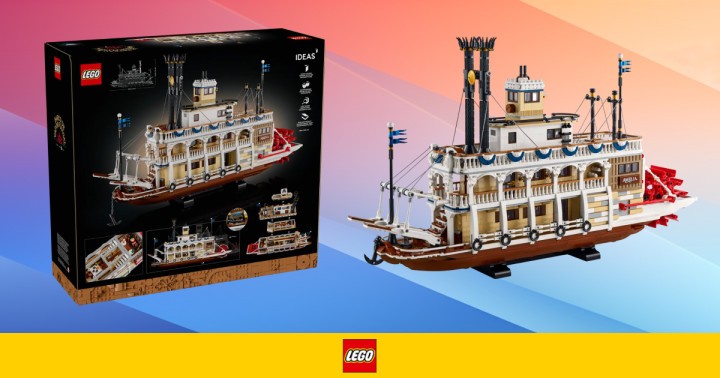 Zestaw LEGO Ideas Parowiec rzeczny (aż 4090 elementów) za 1199 zł w sklepie Proshop