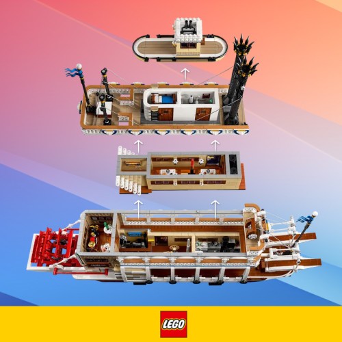 Zestaw LEGO Ideas Parowiec rzeczny (aż 4090 elementów) za 1199 zł w sklepie Proshop