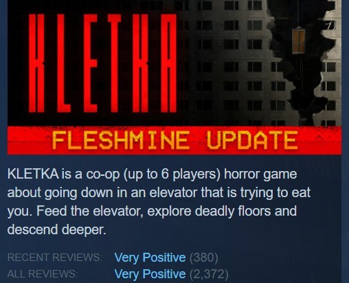 KLETKA Oceny na Steam