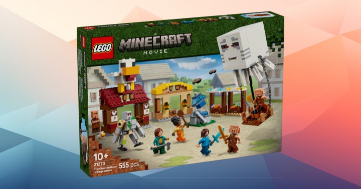 Promocja na LEGO Minecraft Atak balonowego Ghasta na wioskę