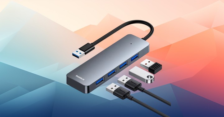 USB Hub Baseus 4w1 (4x USB-A)