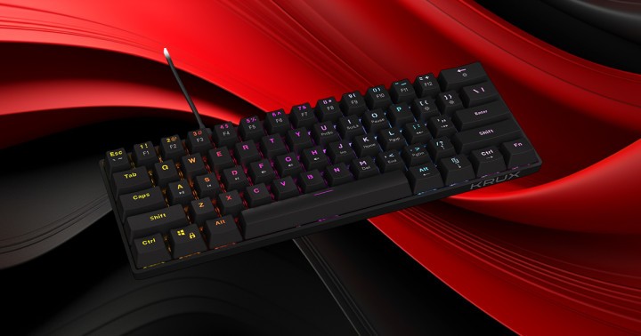 Klawiatura mechaniczna KRUX Qara 60 (Outemu Red)