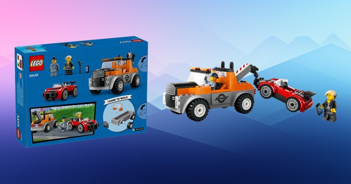Klocki LEGO City Samochód pomocy drogowej (w zestawie 2 minifigurki) za 47,90 zł w Amazon PL