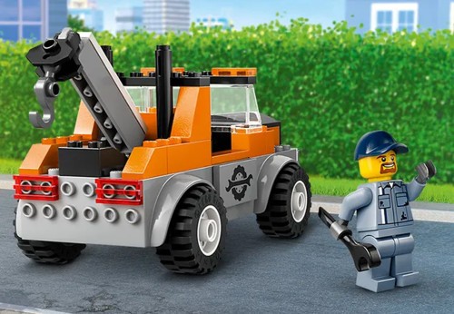 Klocki LEGO City Samochód pomocy drogowej (w zestawie 2 minifigurki) za 47,90 zł w Amazon PL