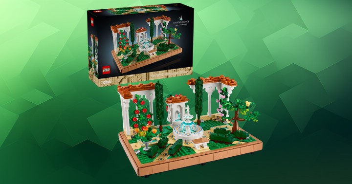 LEGO ICONS - Fontanna w ogrodzie