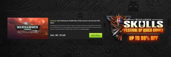 Odbierz Warhammer 40,000 Rites of War za darmo. Cyfrowe bonusy od sklepu GOG.com!