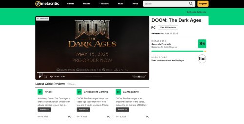 Preorder DOOM The Dark Ages na konsole już za 299 zł w Empiku. Edycja Premium od 419 zł!