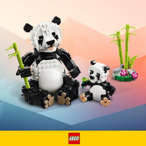 Promocja na LEGO Pandy na Allegro. Model Creator Dzikie Zwierzęta 3w1 już za 109,99 zł!