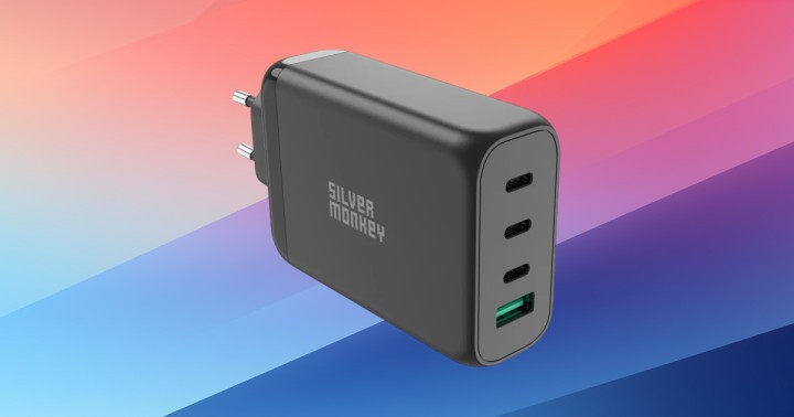 Ładowarka Silver Monkey GaN 130W do Nintendo Switch, Steam Deck i laptopów