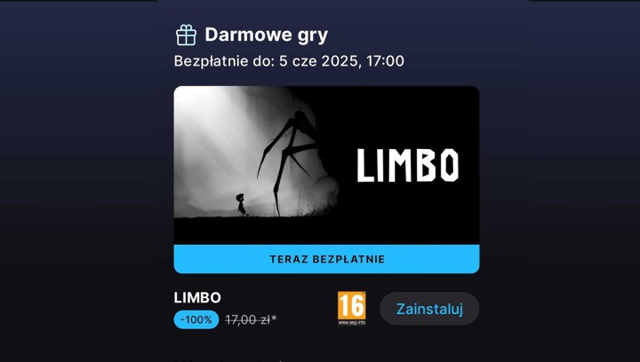 Zdobądź mobilną wersję LIMBO za darmo. Kultowy indyk dostępny w Epic Games Store!