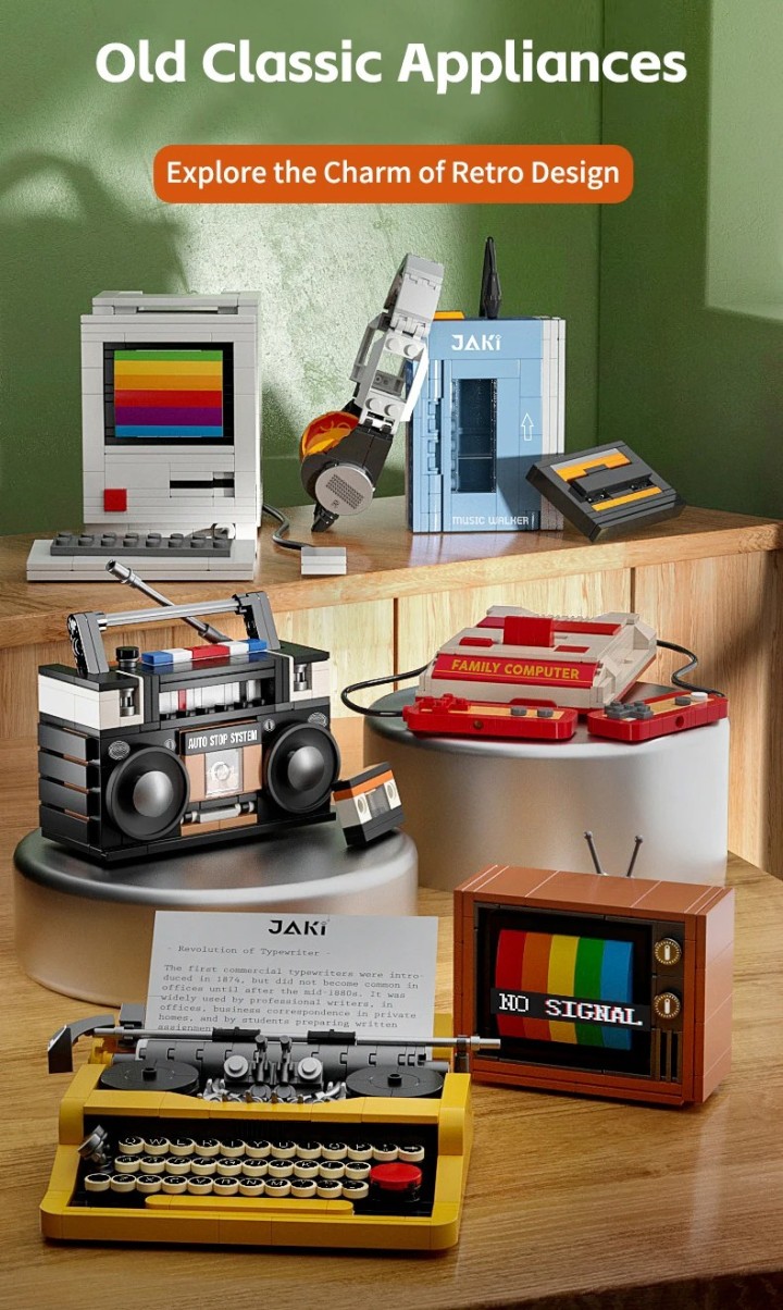 Klocki JAKI Retro zestawy