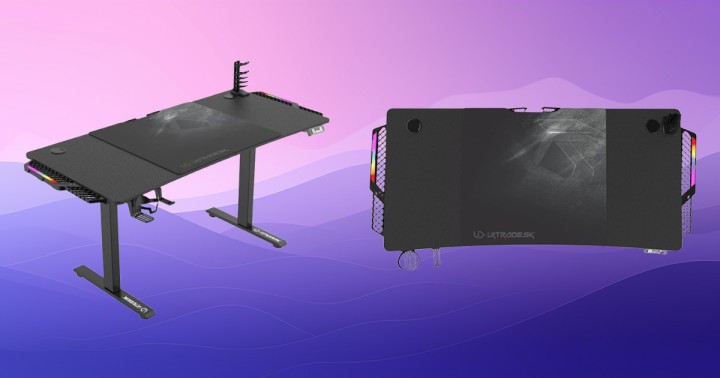 Biurko Ultradesk LEVEL V2 LED RGB z elektryczną regulacją za 549 zł (zamiast 949 zł) w x-kom