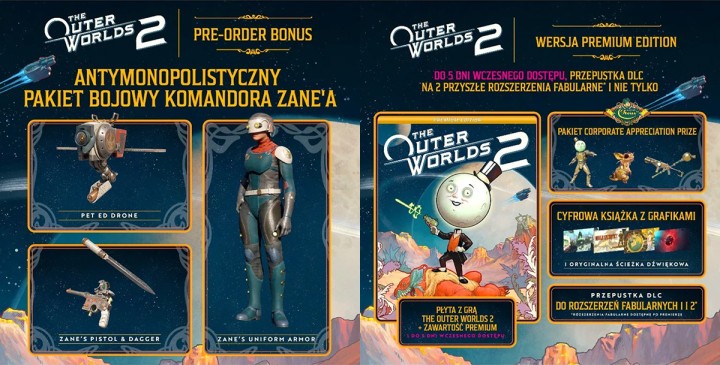 Preorder The Outer Worlds 2 w polskich sklepach. Gra na PS5 za 309 zł, Edycja Premium za 379 zł!
