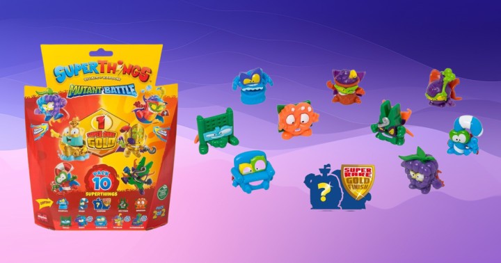 Zestaw SuperThings tanio w Amazon PL. Aż 10 figurek (jedna złota) z serii Mutant Battle za 24 zł!