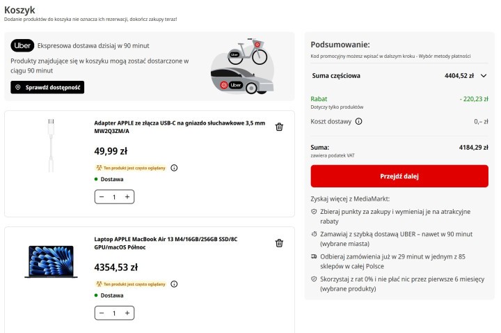 Promocja na Apple MacBook Air M4