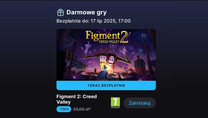 Odbierz mobilną wersję gry Figment 2: Creed Valley za darmo w Epic Games Store!