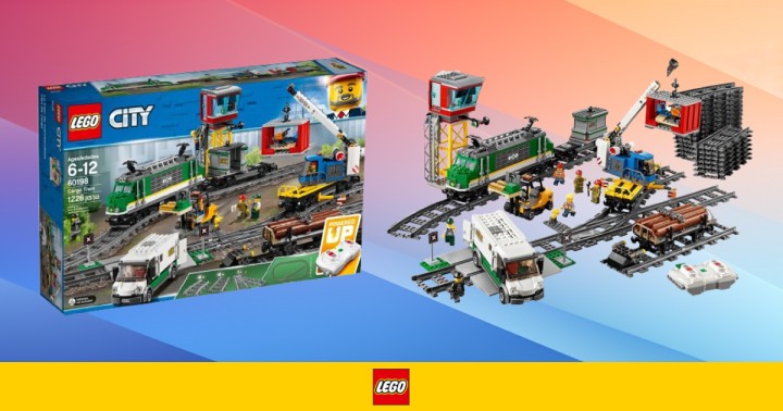 Promocja na LEGO City Pociąg Towarowy w Amazon PL. Zestaw z pilotem BT już za 547 zł!