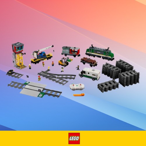 Promocja na LEGO City Pociąg Towarowy w Amazon PL. Zestaw z pilotem BT już za 547 zł!