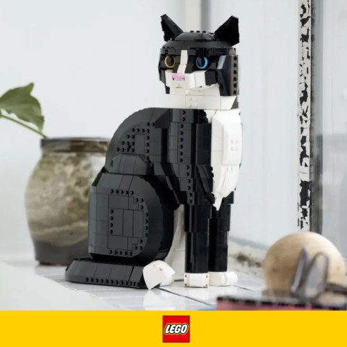 Promocja na LEGO Ideas Tuxedo Cat na Allegro. Uroczy kotek (1710 elementów) za 372 zł!