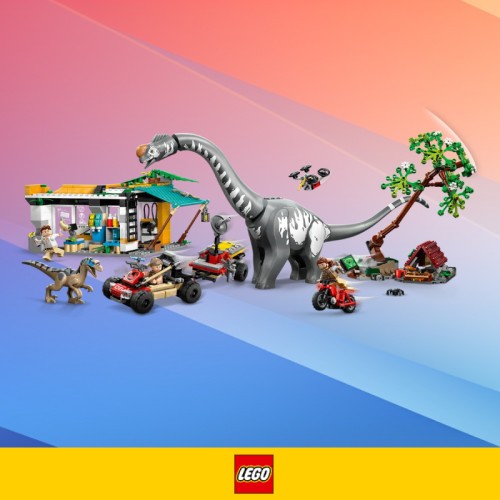 Promocja na LEGO Jurassic World w Media Expert. Tytanozaur i Raptor za 329 zł (zamiast 449 zł)!