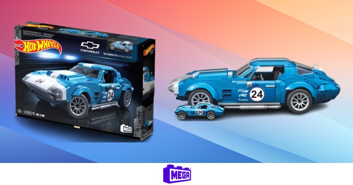 Promocja na klocki MEGA Hot Wheels Corvette Grand Sport 1963 za 224,99 zł w Media Expert