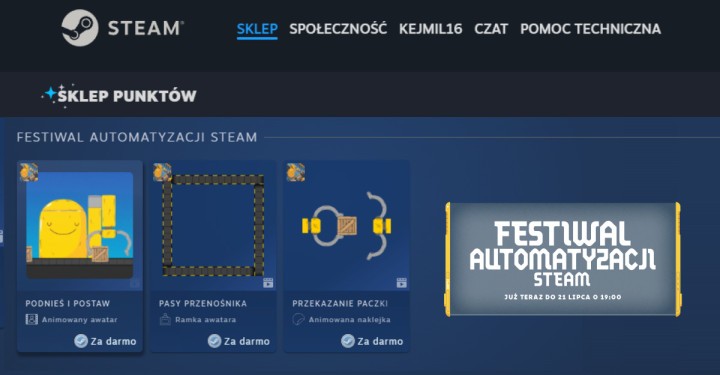 Udekoruj swój profil Steam! Nowy zestaw cyfrowych bonusów za darmo w Sklepie Punktów