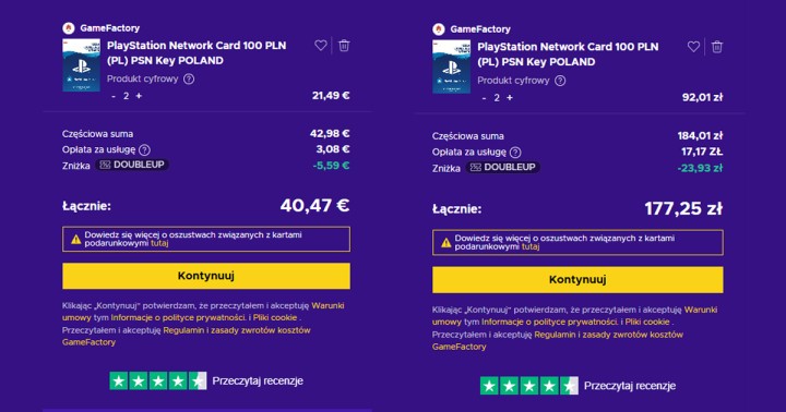 Powrót tanich doładowań do PlayStation Store. Karta podarunkowa 200 PLN za 173 zł w Eneba!