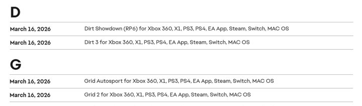 EA uśmierca dziedzictwo studia Codemasters. Serwery kolejnych 4 gier zostaną wyłączone!